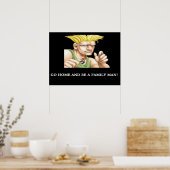 Guile gaat naar huis en wordt een familieMan Poster (Keuken)
