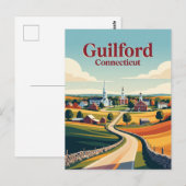 Guilford Connecticut Briefkaart (Voorkant / Achterkant)