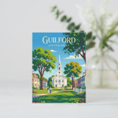 Guilford Green Connecticut Briefkaart (Staand voorkant)