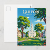 Guilford Green Connecticut Briefkaart (Voorkant / Achterkant)