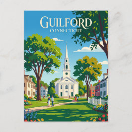 Guilford Green Connecticut Briefkaart