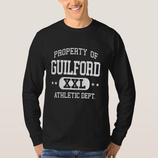 Guilford Retro Athletic Property Dept 1 T-shirt (Voorkant)