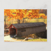 Guilford Vermont Covered Bridge Autumn Briefkaart (Voorkant)