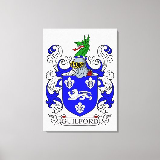 Guilford Wapen I Canvas Afdruk (Voorkant)