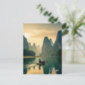 Guilin China Li River Travel Briefkaart (Staand voorkant)