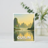 Guilin China Li River Travel Briefkaart (Staand voorkant)