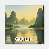 Guilin China Li River Travel Magneet (Voorkant)