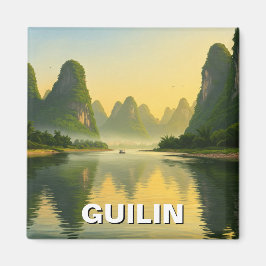 Guilin China Li River Travel Magneet
