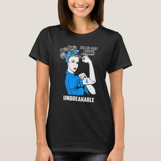 Guillain Barre Syndrome Warrior Onbreekbare waren T-shirt (Voorkant)