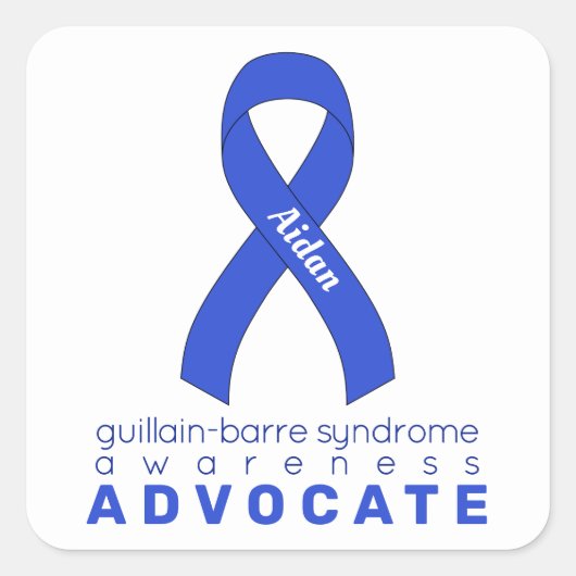 Guillain-Barre Syndroom Advocate White Vierkante Sticker (Voorkant)