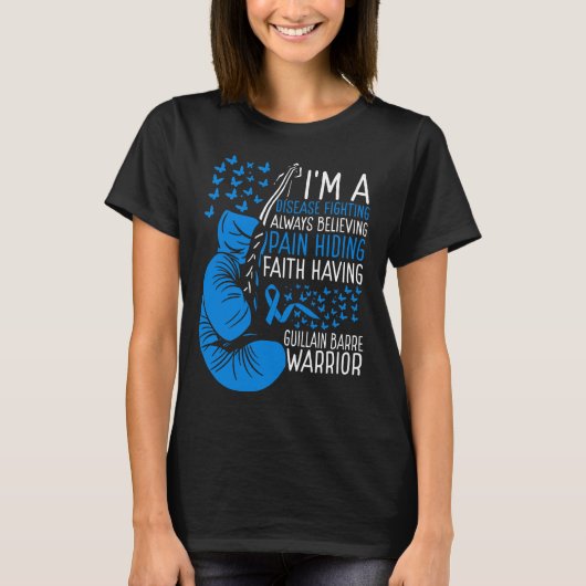 Guillain Barre Warrior Awareness Ribbon Disease T-shirt (Voorkant)