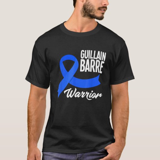 Guillain Barre Warrior Blauw Lint Awareness T Shih T-shirt (Voorkant)