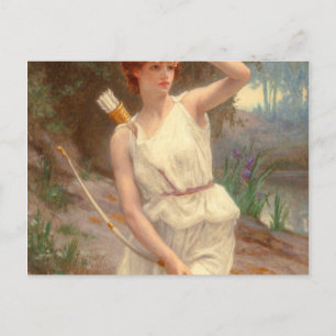 Guillamume Seignac Diana The Huntress 1870 Roman M Briefkaart