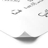 Guillaume Apollinaire, Calligramme Cheval Poster (Hoek)