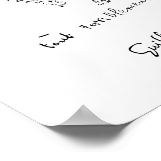 Guillaume Apollinaire, Calligramme Cheval Poster (Hoek)