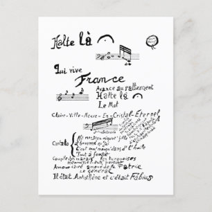 Guillaume Apollinaire, Venu de Dieuze Briefkaart