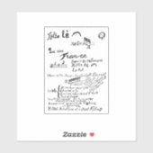 Guillaume Apollinaire, Venu de Dieuze Sticker (Vel)