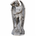 Guillaume Geefs Lucifer CC0285 Fotosculptuur Staand Fotobeeldje<br><div class="desc">Le génie du mal (geïnstalleerd op 1848) of The Genius of Evil,  informeel bekend als Lucifer of The Lucifer of Liège,  is een religieuze sculptuur die in witte marmer wordt geëxecuteerd door de Belgische kunstenaar Guillaume Geefs.</div>