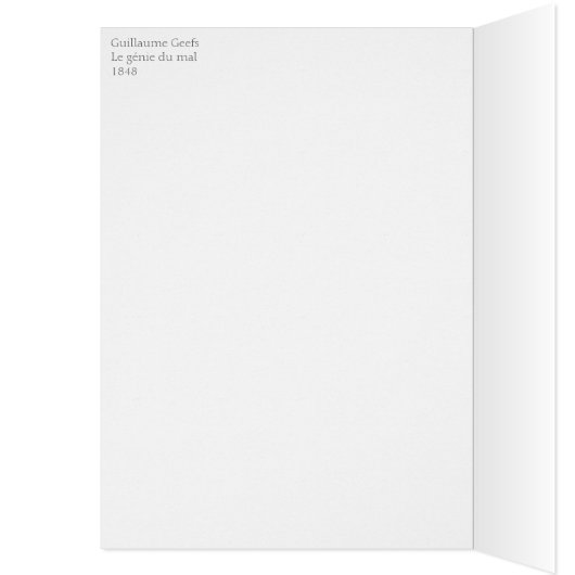 Guillaume Geefs Lucifer CC0287 Folded Card (Binnen (Links))