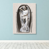 Guillaume Geefs Lucifer CC0288 24-inch 61 cm Canvas Afdruk (Insitu (Houten vloer))