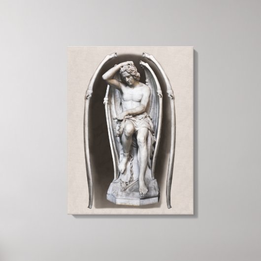 Guillaume Geefs Lucifer CC0288 24-inch 61 cm Canvas Afdruk (Voorkant)