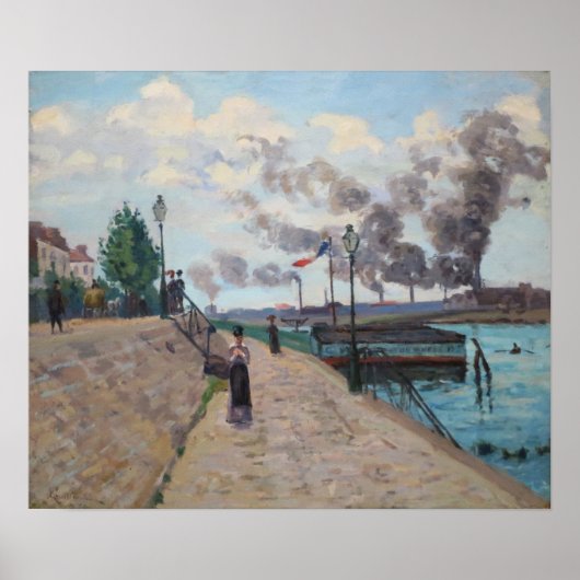 Guillaumin - De Seine bij Charenton Poster (Voorkant)