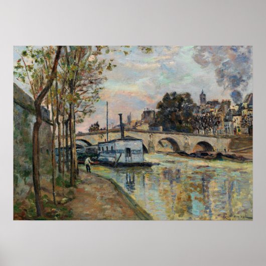 Guillaumin - de Seine in Parijs 1874 Poster (Voorkant)