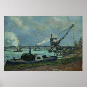 Guillaumin - de Seine in Parijs 1880 Poster