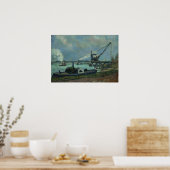 Guillaumin - de Seine in Parijs 1880 Poster (Keuken)