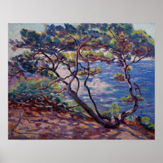 Guillaumin - Le Brusc Landschap Van Het Zuiden Poster (Voorkant)