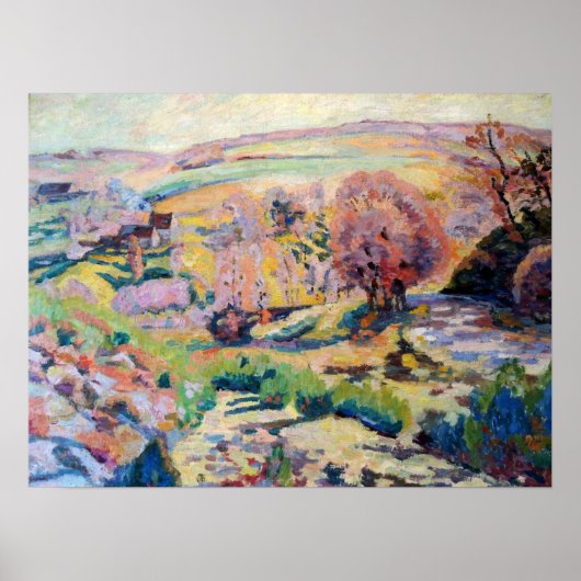 Guillaumin - Les Fermes Du Pont Charraud 1918 Poster (Voorkant)