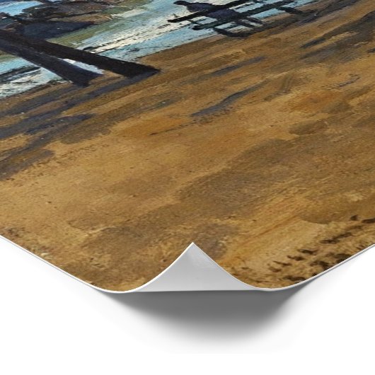 Guillaumin - Quai de La Rapee Poster (Hoek)