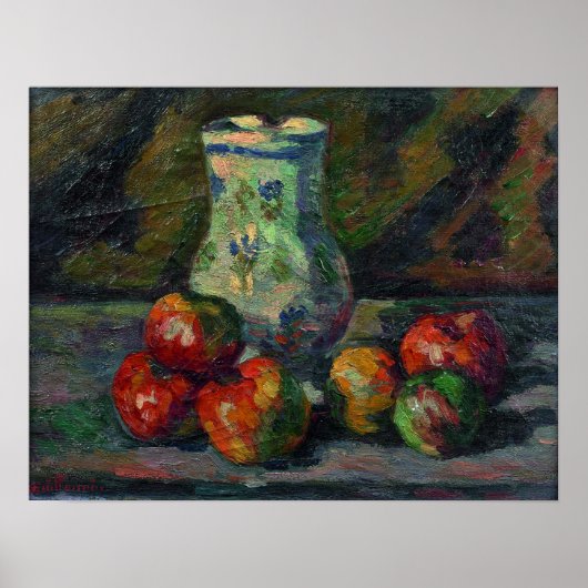 Guillaumin - Stilleven met appels 1880 Poster (Voorkant)