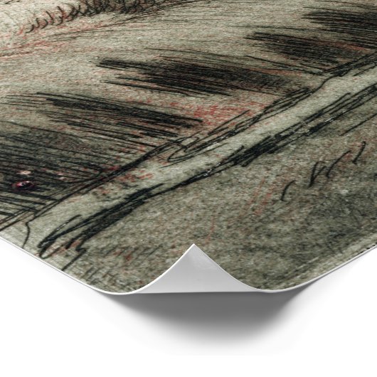 Guillaumin - Uitzicht van saardam Poster (Hoek)