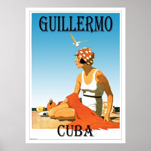 Guillermo Cuba  jaren 20 Poster (Voorkant)