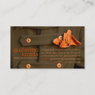 Guillermo Lozada | Zearonne.com Afsprakenkaartje