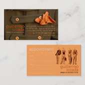 Guillermo Lozada | Zearonne.com Afsprakenkaartje (Voorkant / Achterkant)