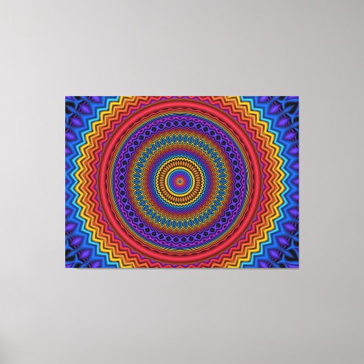 Guilloché Spirograph Wrapped Canvas (Voorkant)
