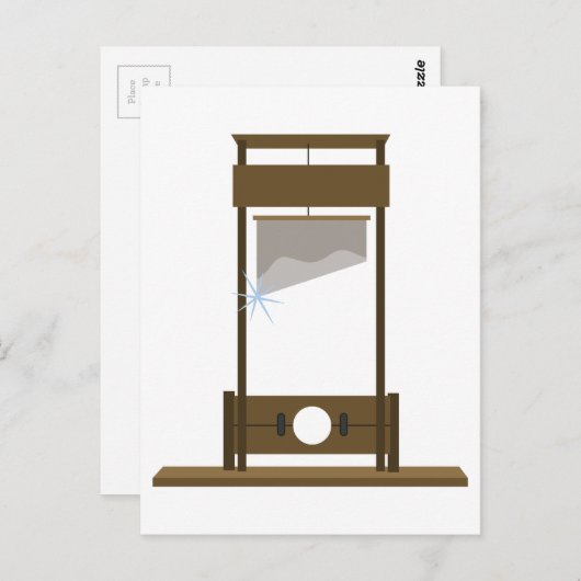 Guillotine Briefkaart (Voorkant / Achterkant)