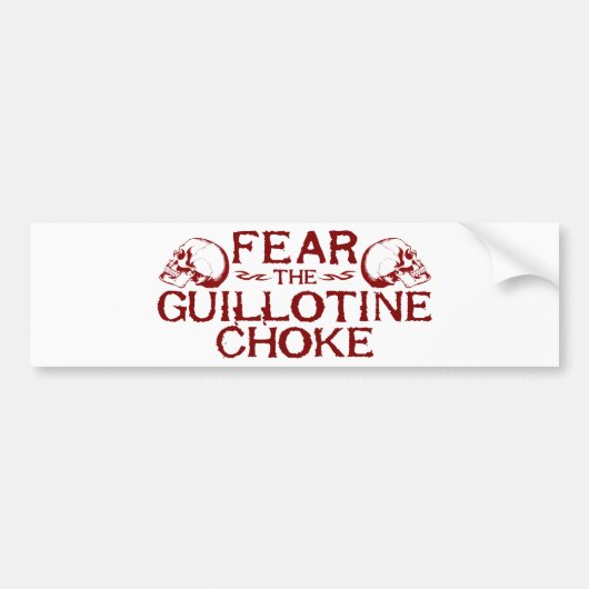 Guillotine Choke Bumpersticker (Voorkant)