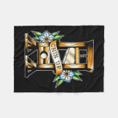 Guillotine Traditioneel Tattoo Funny Chin Up Sarca Fleece Deken (Voorkant (Horizontaal))