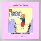 Guilt Trip Airlines Funny Carrtoon Funny Poster (Voorkant)