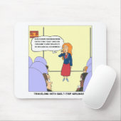 Guilt Trip Airlines Funny Carrtoon Gifts & T - shi Muismat (Met muis)
