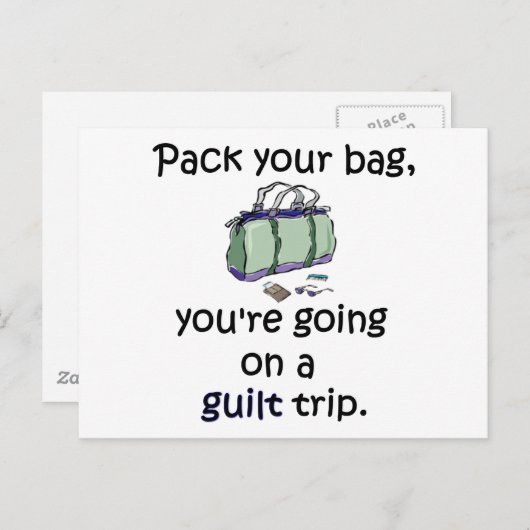 Guilt Trip Briefkaart (Voorkant / Achterkant)