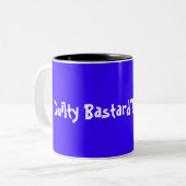 "Guilty Bastard"! - Gepersonaliseerd Tweekleurige Koffiemok (Voorkant links)