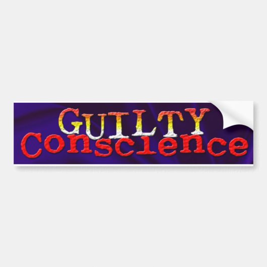 Guilty Conscience Bumpersticker (Voorkant)