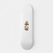 Guilty duck cartoon | achtergrondkleur kiezen persoonlijk skateboard (Voorkant)