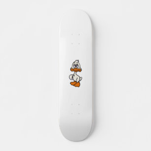Guilty duck cartoon   achtergrondkleur kiezen persoonlijk skateboard