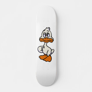 Guilty duck cartoon   achtergrondkleur kiezen persoonlijk skateboard