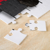 Guilty Love Mugshot Dog Funny Valentijnsdag Legpuzzel (Zijkant)